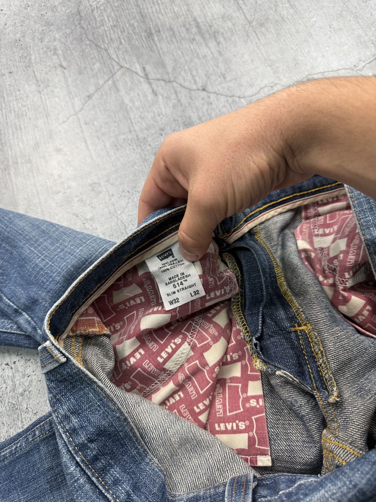 Levi's Vintage 90’s Levi’s 514 Slim Straight Jeans Size US 32 / EU 48 - 9 Thumbnail