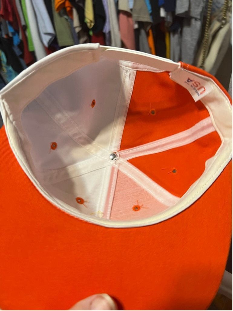 Vintage Men's Tide Racing Team One Size Snapback Hat Orange White Size ONE SIZE - 6 Thumbnail