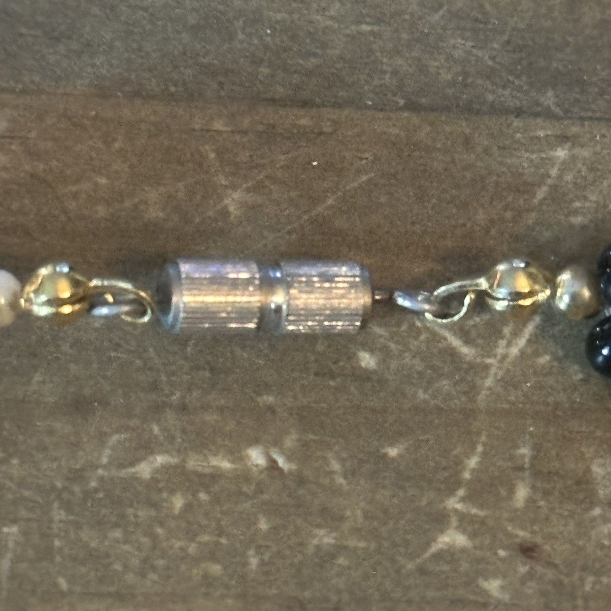 Vintage Vintage twisted black bead and freshwater pearl necklace Size ONE SIZE - 5 Thumbnail