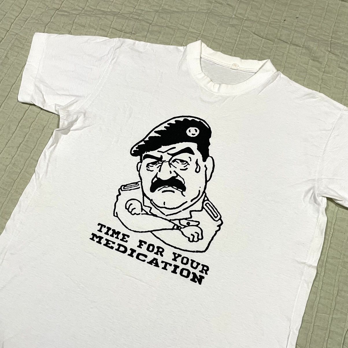 Vintage 90s Saddam Hussein Rare T Shirt