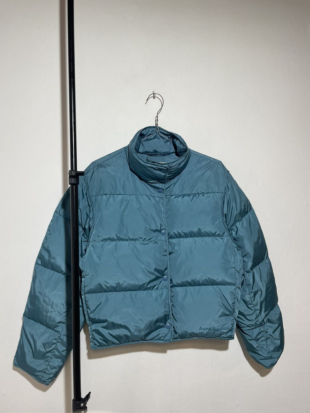 Acne Studios Acne Studios Oliviera Tech Nylon Down Coat In Blue Size S / US 4 / IT 40 - 4 Thumbnail