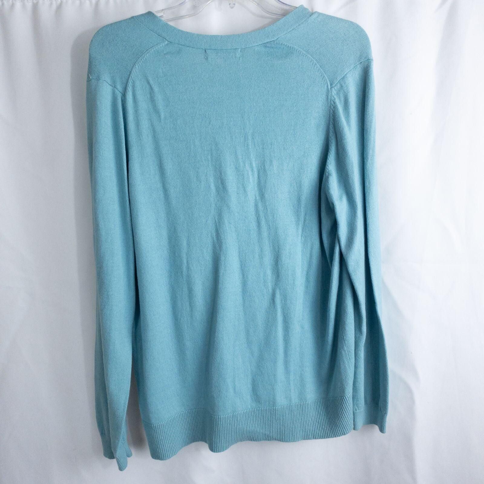 Lands' End Lands End Marine Blue Solid Cardigan Womens Large Size L / US 10 / IT 46 - 7 Thumbnail