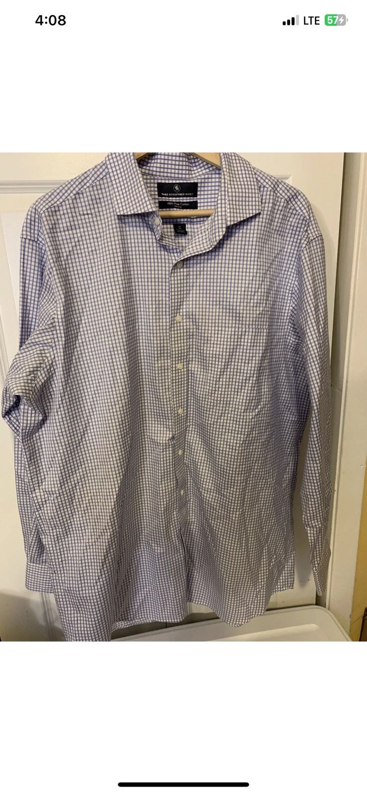 Hart Schaffner Marx Hart schaffner marx mens sz 17/35 plaid button shirt white Size US XL / EU 56 / 4 - 3 Thumbnail