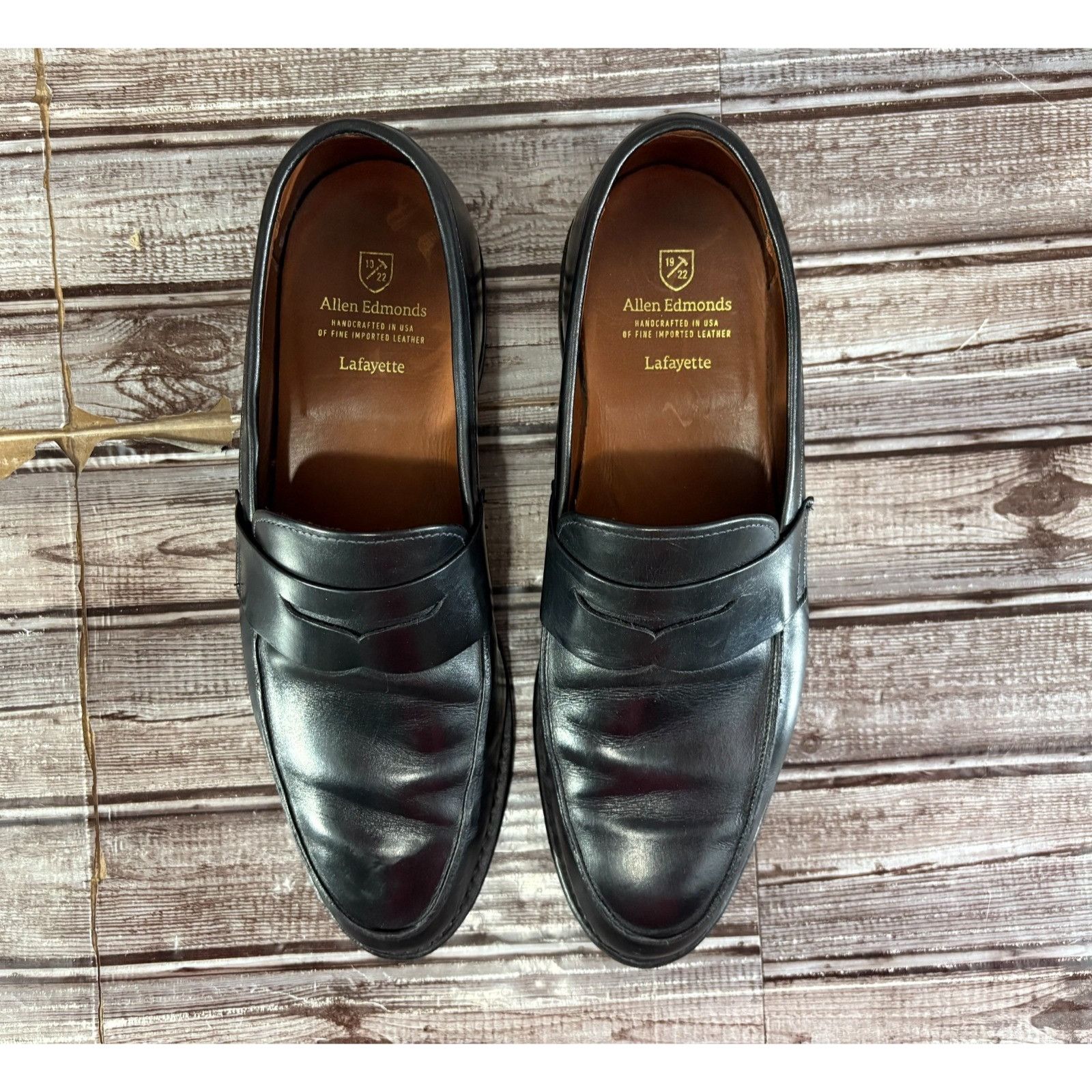 Allen Edmonds ALLEN EDMONDS Lafayette leather loafers dress shoes size 10 Size US 10 / EU 43 - 10 Thumbnail