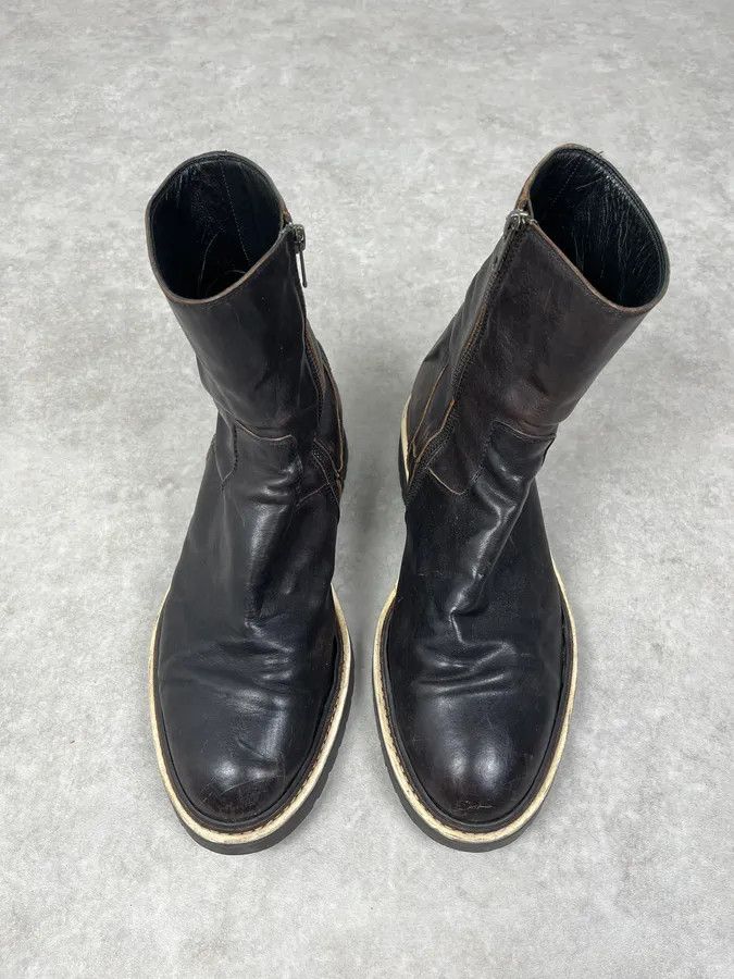 Ann Demeulemeester Ann Demeulemeester Black Leather Ankle Boots Size US 11 / EU 44 - 2 Thumbnail