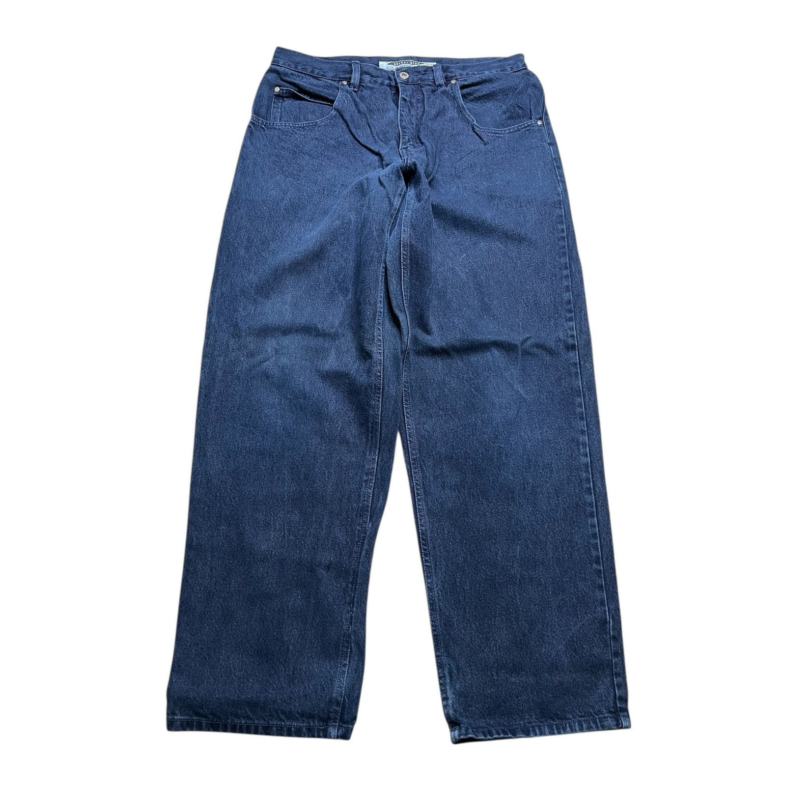 Anchor Blue Vintage 90s Anchor Blue Baggy Jeans37x31) Wide Leg USA Talon Size US 38 / EU 54 - 1 Thumbnail