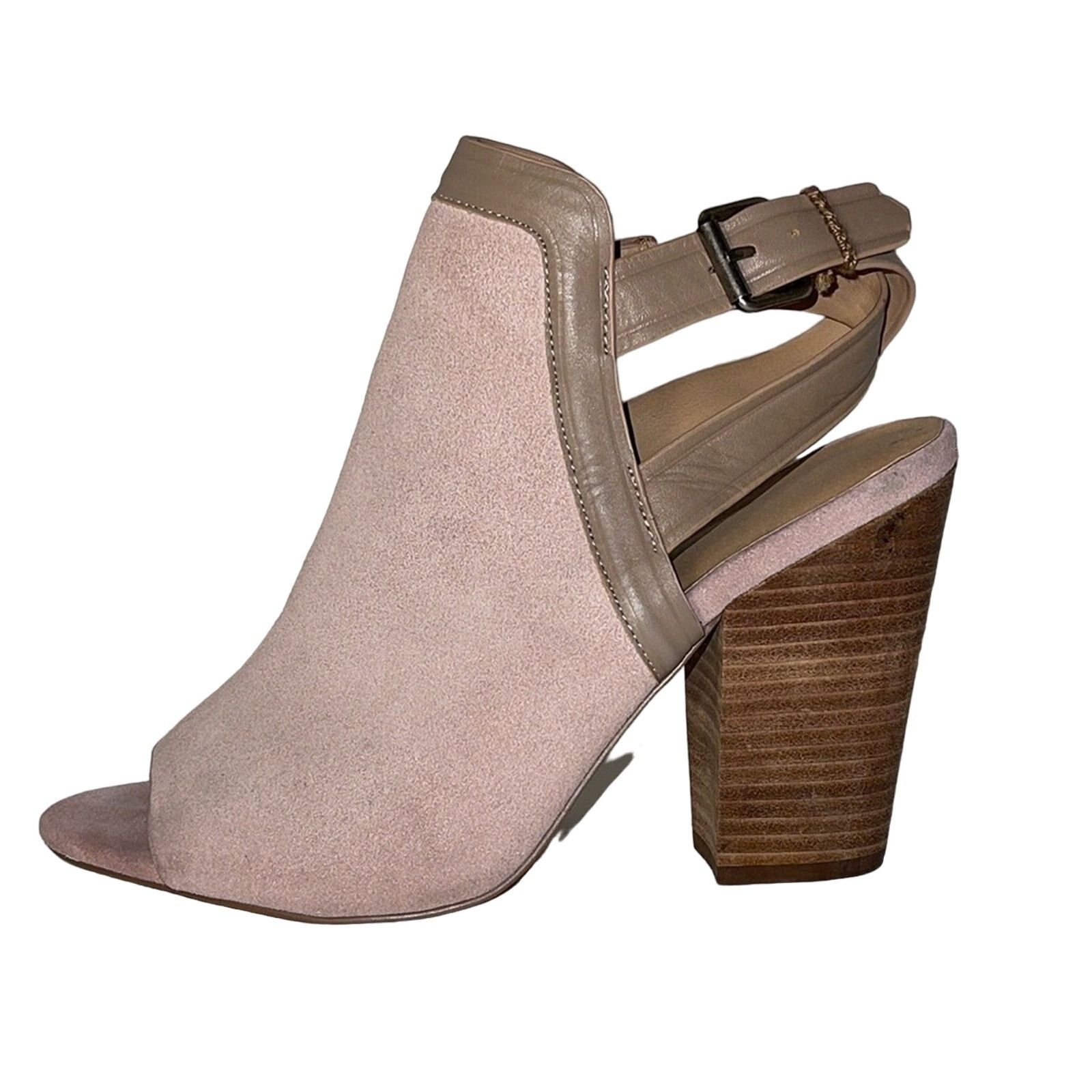 Joe's Joe’s Jeans Peep Toe Slingback Stack Heel Booties Size 9 Size US 9 / IT 39 - 4 Thumbnail