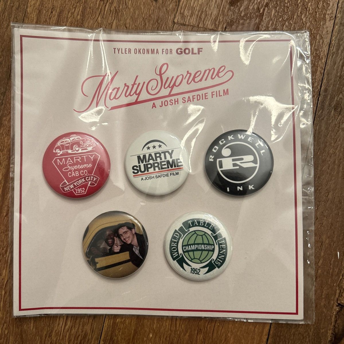 Golf Wang Marty Supreme x Golf Wang 5pk Button Pins Tyler The Creator Size ONE SIZE - 1 Thumbnail