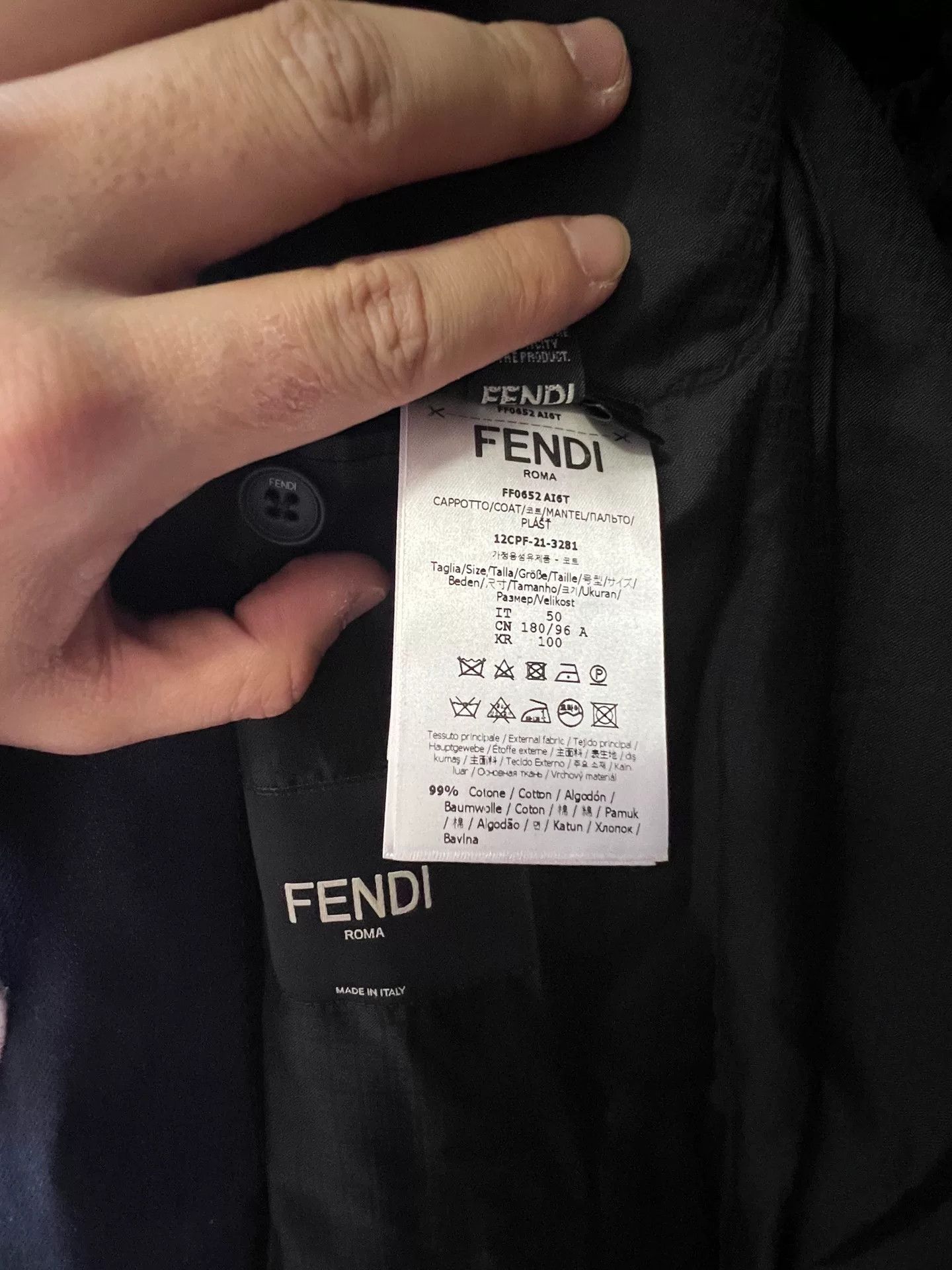 Fendi Fendi Denim Coat Size 50 Size US M / EU 48-50 / 2 - 4 Thumbnail