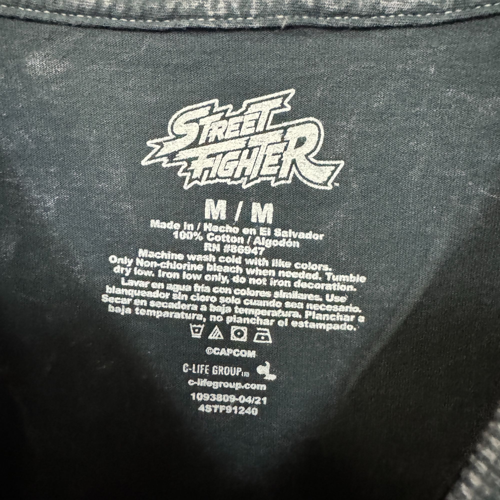 Street Fighter Street Fighter 2 Super Nintendo Character List Tee Medium Size US M / EU 48-50 / 2 - 4 Thumbnail