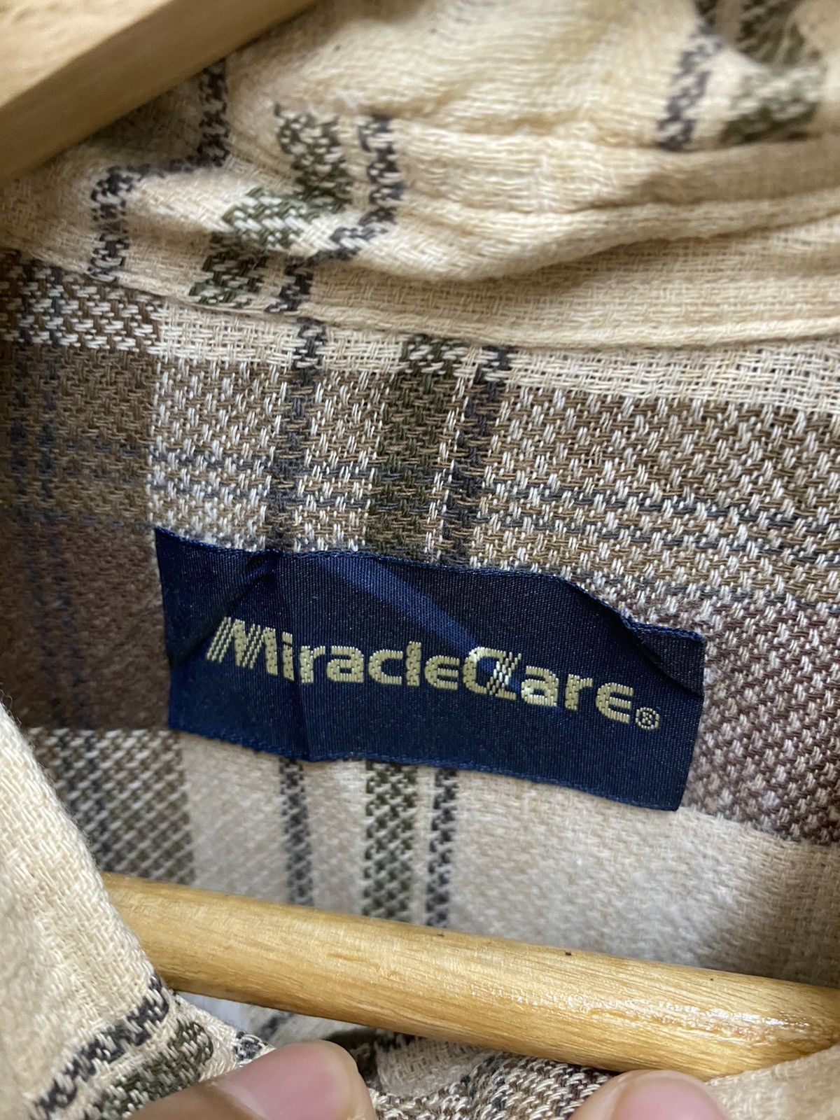 Japanese Brand × Vintage Vintage Miracle Clare Plaid Tartan Flannel Shirt Size US L / EU 52-54 / 3 - 4 Thumbnail