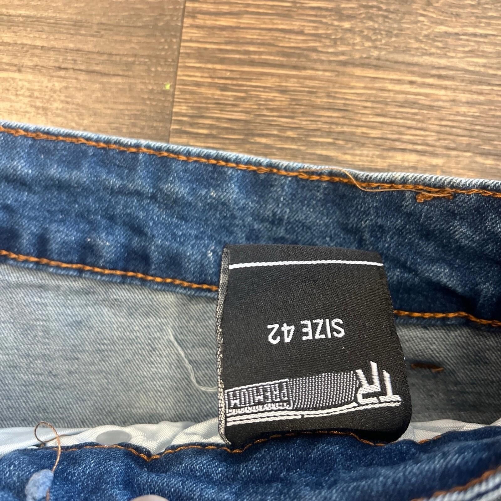 Other TR Premium Tailored Creation Denim Distress Cargo Shorts 42 Size US 42 / EU 58 - 4 Thumbnail