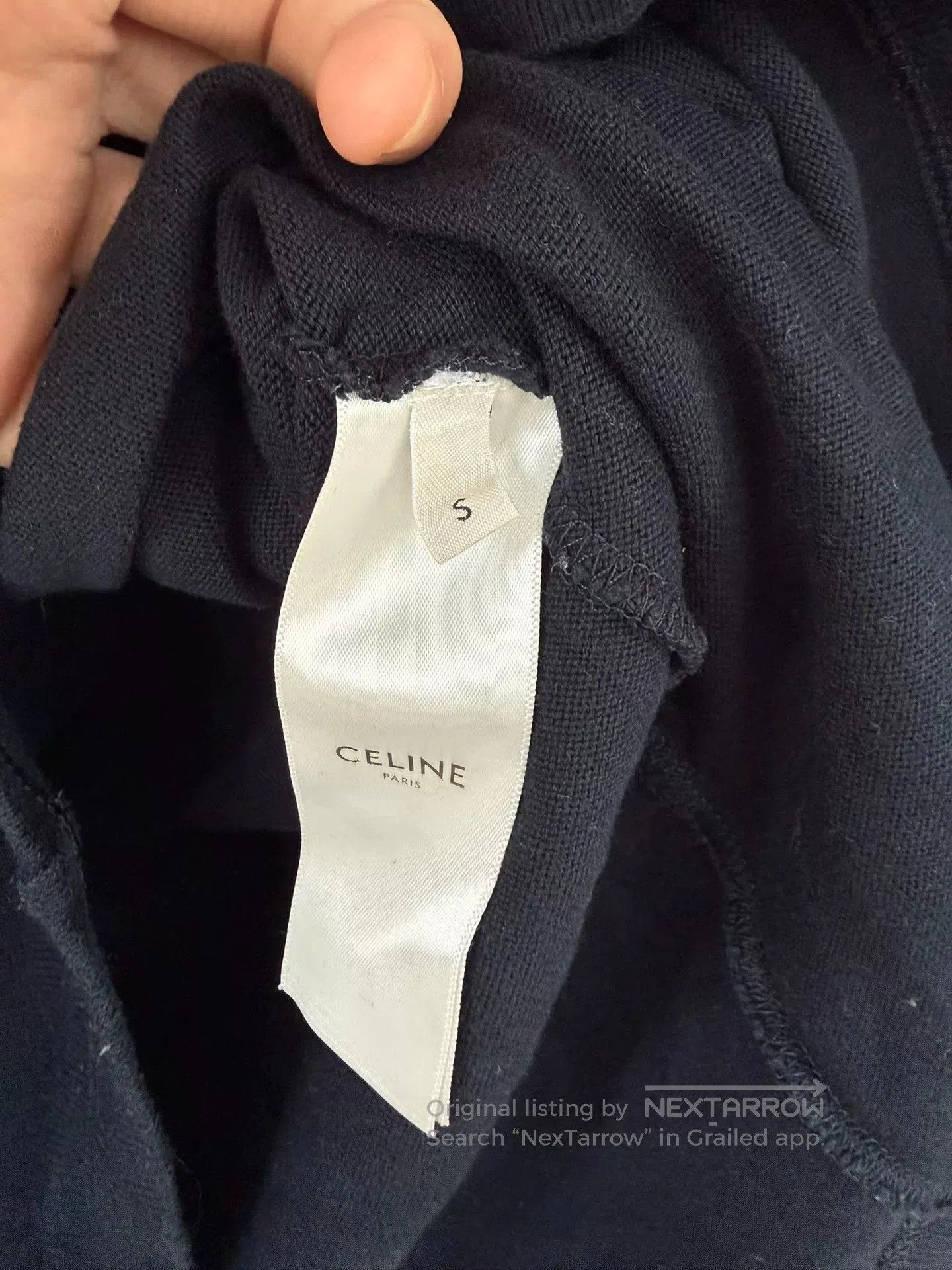 Celine Celine Knit Sweater with Logo, Size S. Size S / US 4 / IT 40 - 3 Thumbnail