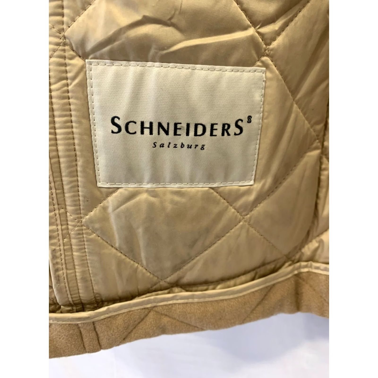 Vintage Schneiders Salzburg Quilted Jacket Womens Medium Tan Beige Austrian Heritage M #222 Size M / US 6-8 / IT 42-44 - 3 Thumbnail