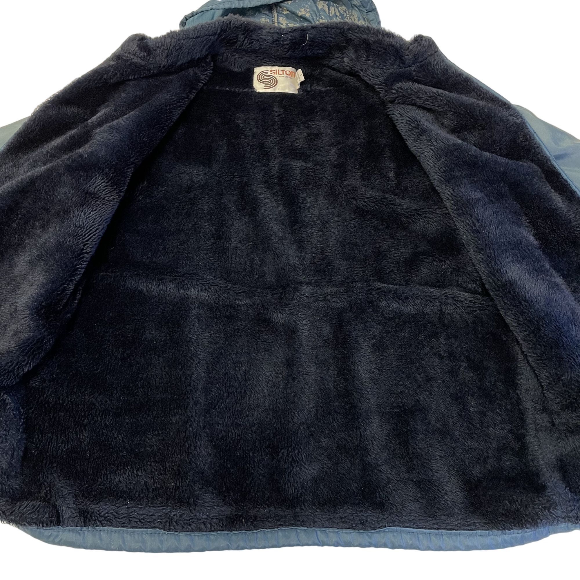 Other Vtg Silton Blue Nylon FLEECE Lined Coat Hooded Chore Jacket Size US L / EU 52-54 / 3 - 3 Thumbnail