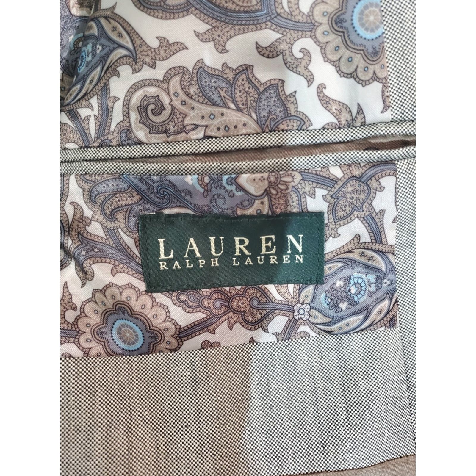 Ralph Lauren VINTAGE RALPH LAUREN Signature Sport Coat Gray Wool Blend- Paisley Lining Mens 42R Size US XS / EU 42 / 0 - 4 Thumbnail