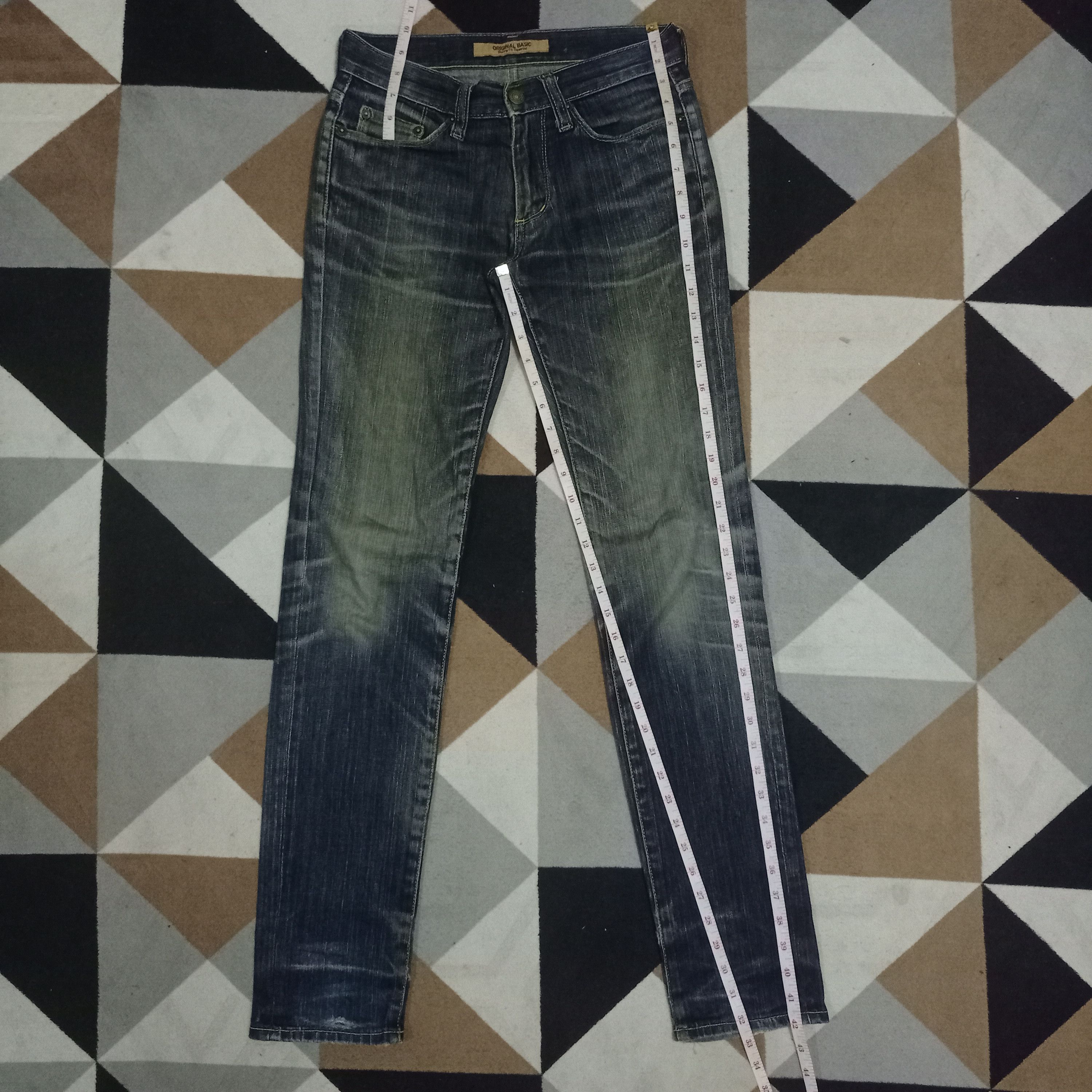 Japanese Brand × Uniqlo Vintage Japanese Uniqlo Mud Wash Distressed Jeans 29x33 Size US 29 - 9 Thumbnail