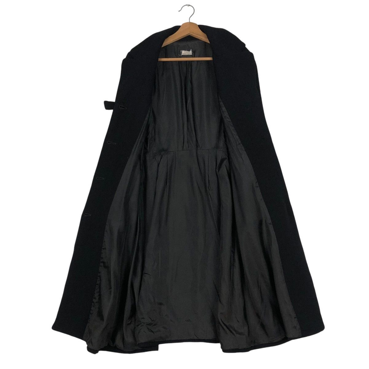 agnes b. 🔥RICH BLACK LONG JACKET AGNES B. MADE IN FRANCE Size XS / US 0-2 / IT 36-38 - 16 Thumbnail