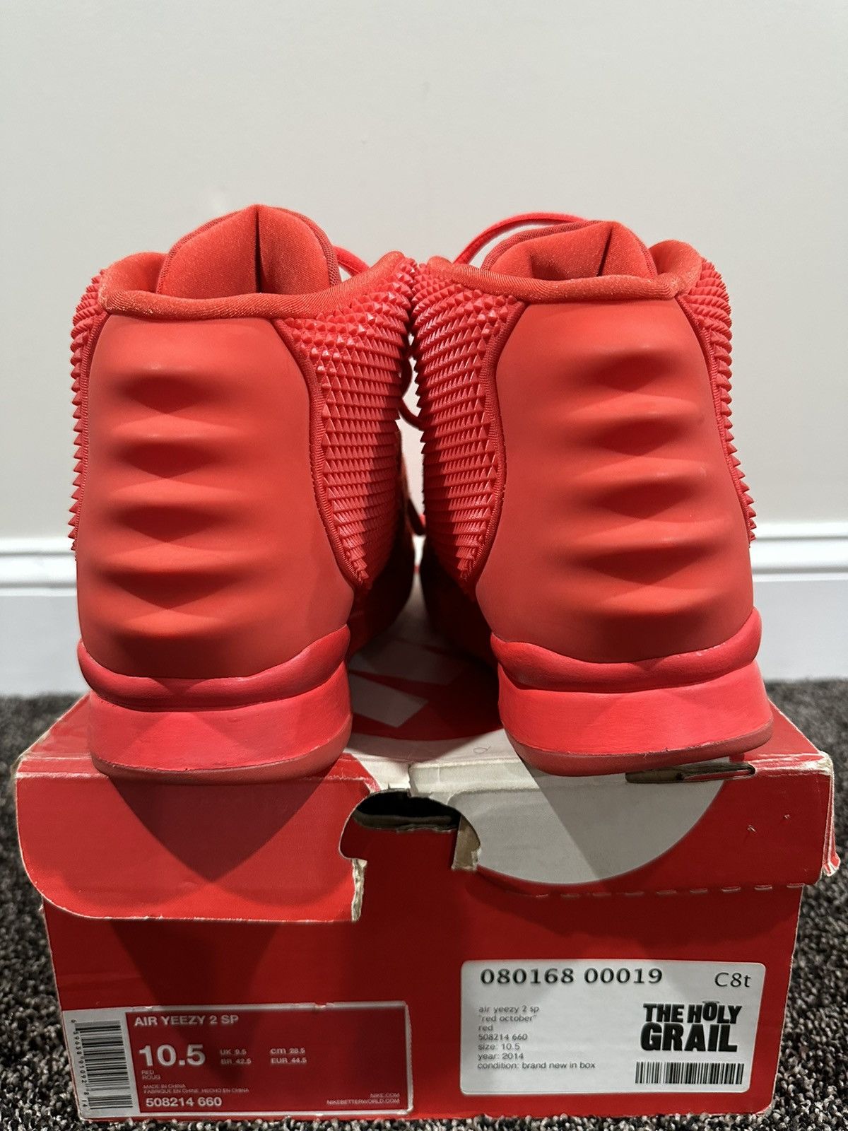 Kanye West × Nike Nike Air Yeezy 2 SP Kanye West Red October Sneakers 2014 Size US 10.5 / EU 43-44 - 4 Thumbnail