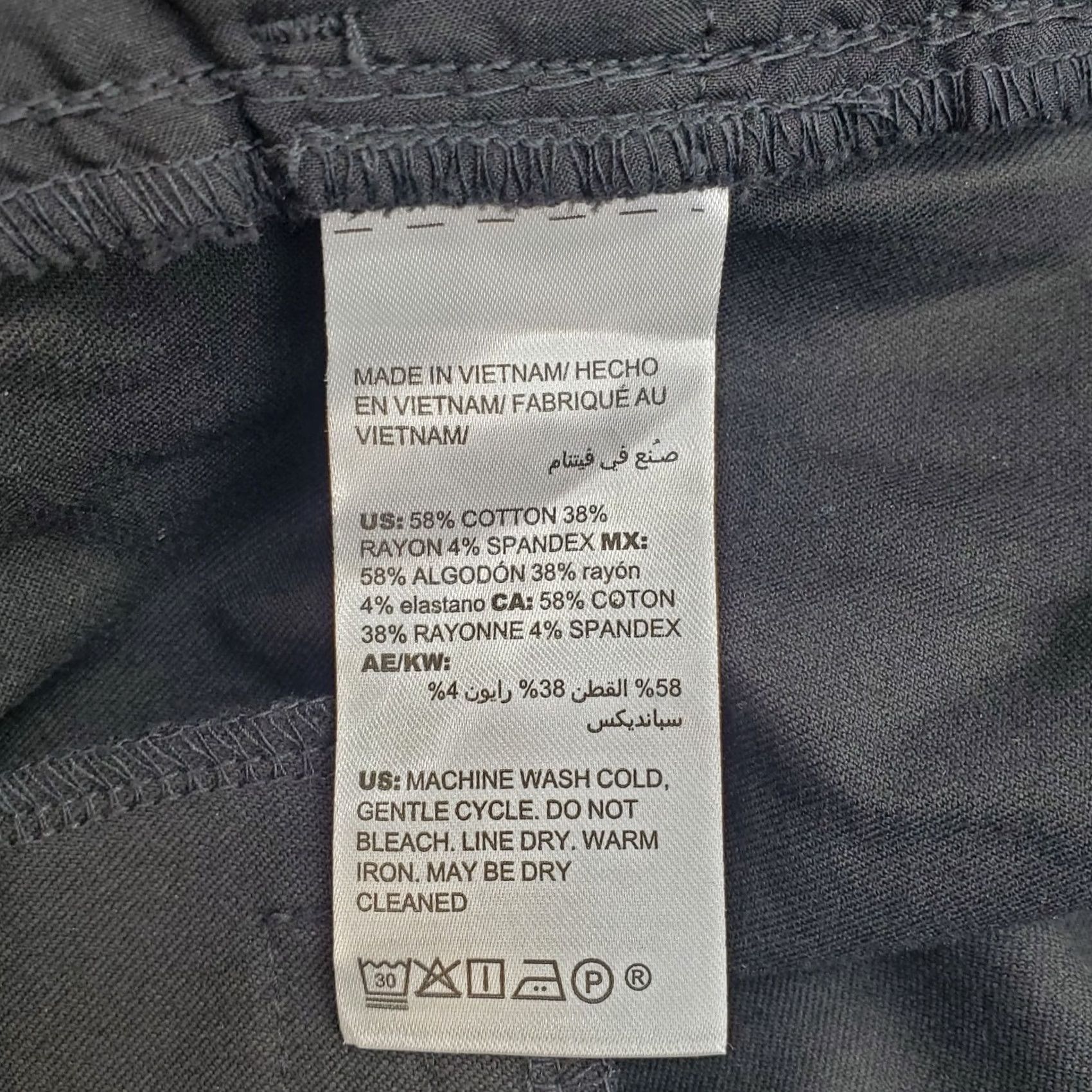 Vintage Chico's Dress Pants Women 10 Tall Black Cotton Flat Front Oxford Formal Straight Leg Womens Size 10T Pants Size 32" / US 10 / IT 46 - 8 Thumbnail