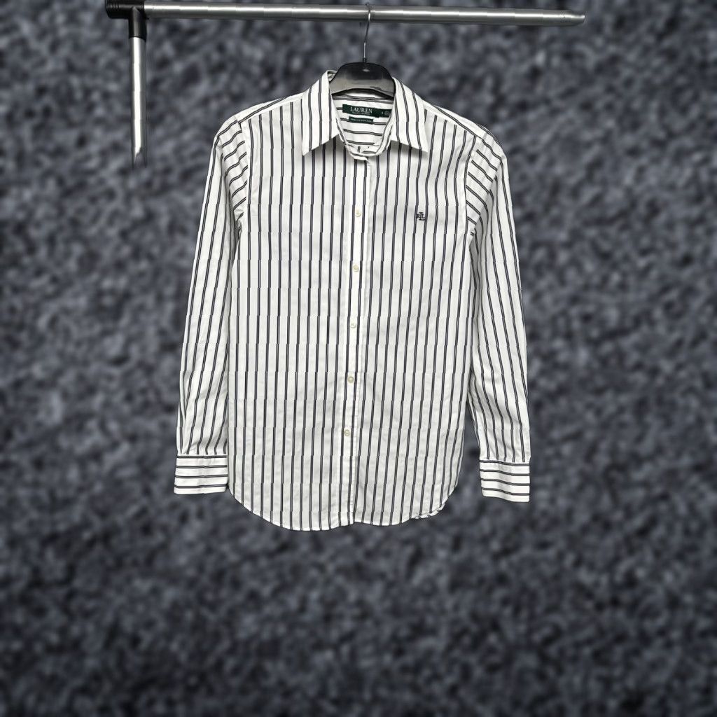 Polo Ralph Lauren Polo Ralph Lauren Womens Long Sleeve Striped Shirt S Size S / US 4 / IT 40 - 1 Thumbnail
