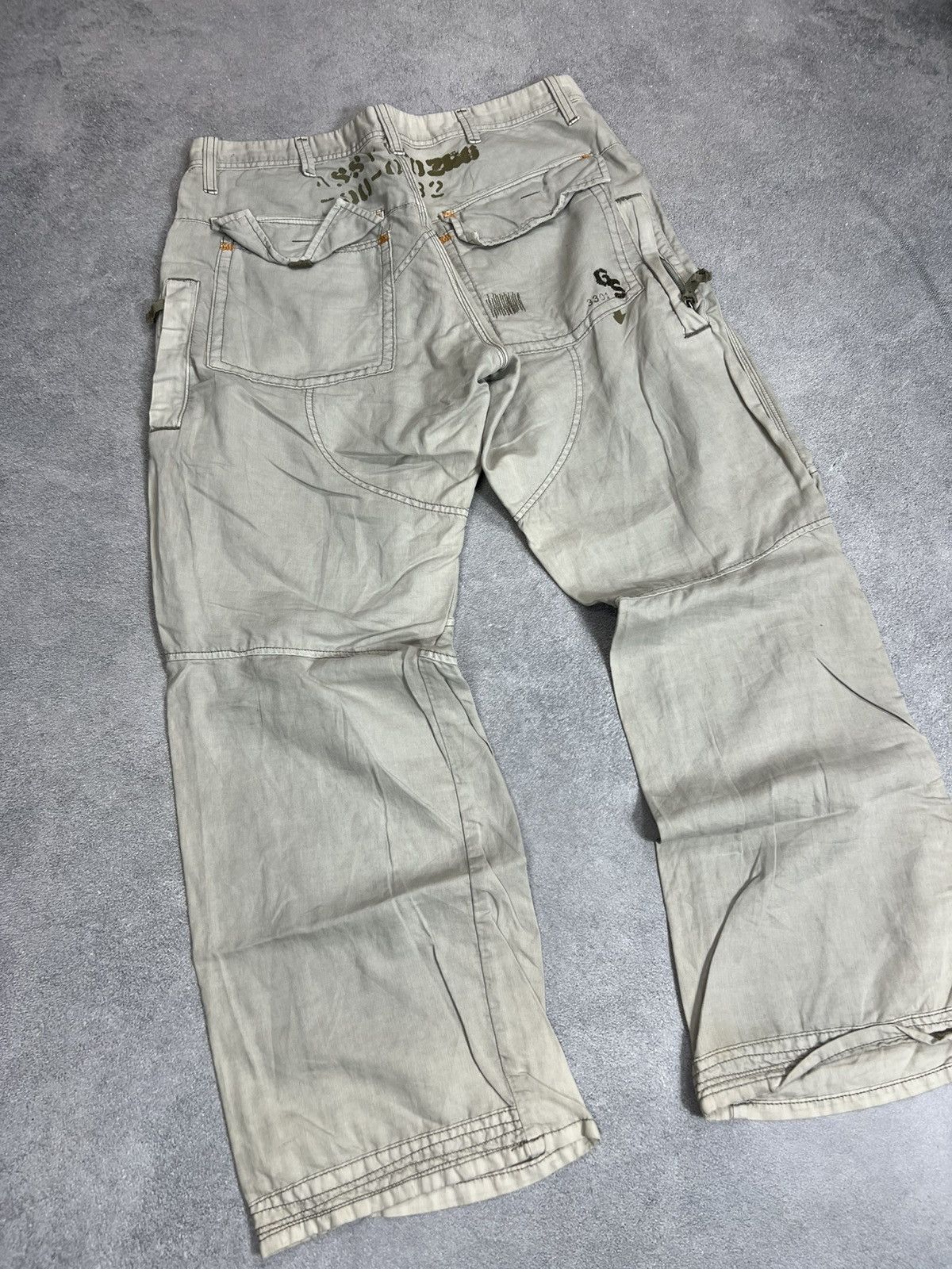 G-Star Vintage Junya Watanabe Travis Scott Style Cargo Jeans 90s Size US 34 / EU 50 - 4 Thumbnail