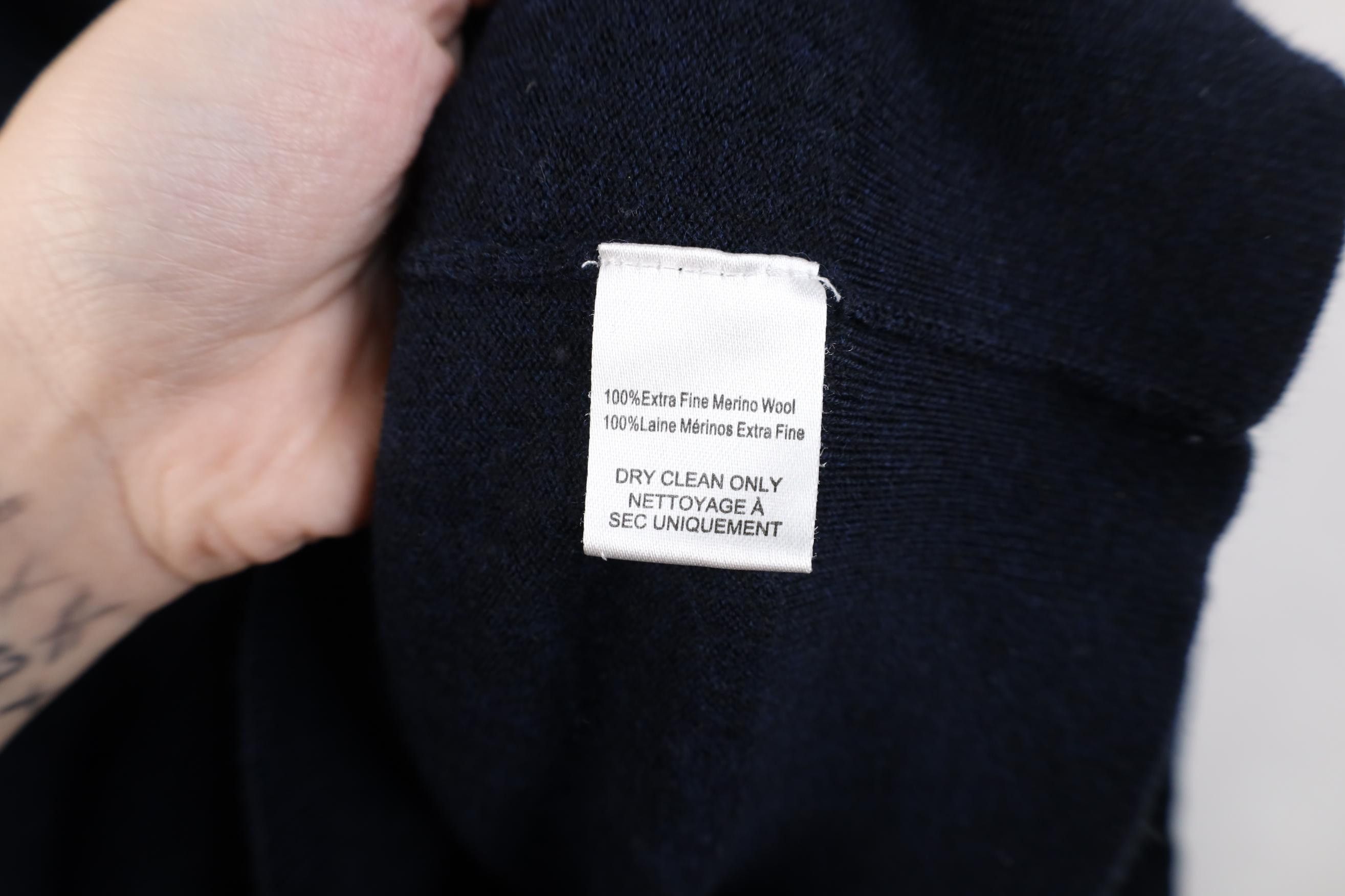 UNTUCKit Untuckit Extrafine Merino Wool Knit 1/4 Zip Pullover Sweater Size US XL / EU 56 / 4 - 9 Thumbnail