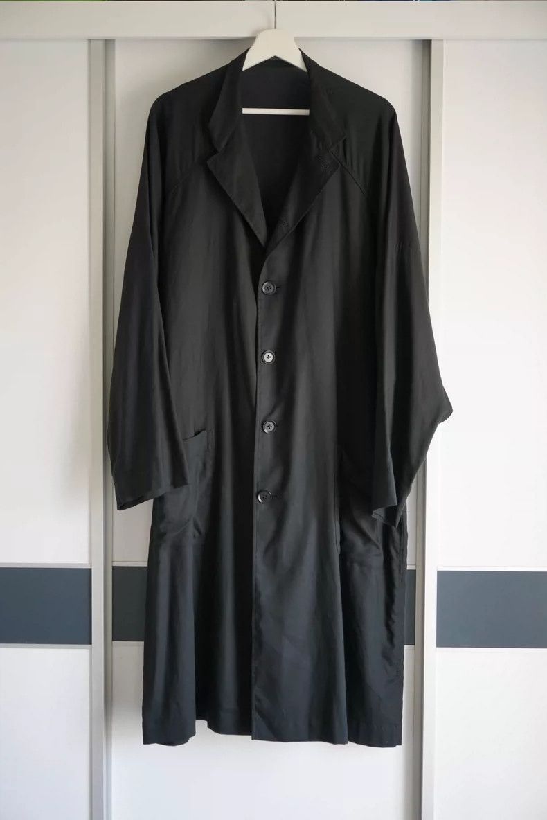 Yohji Yamamoto Yohji Yamamoto Yohji Yamamoto Black Batwing Coat Size US S / EU 44-46 / 1 - 1 Thumbnail