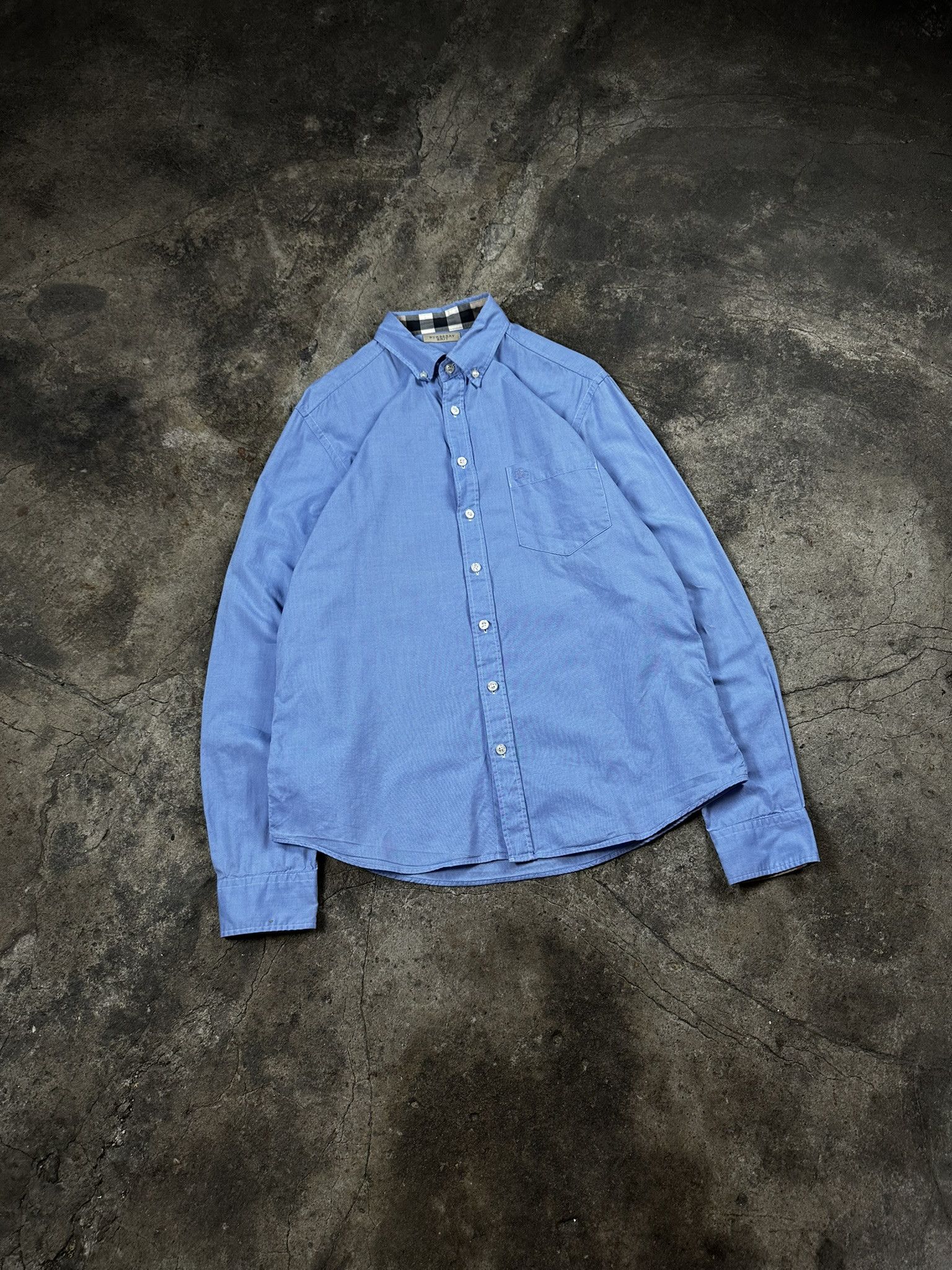 Burberry Burberry Brit Logo Button Up Shirt Oldmoney Size US M / EU 48-50 / 2 - 1 Thumbnail