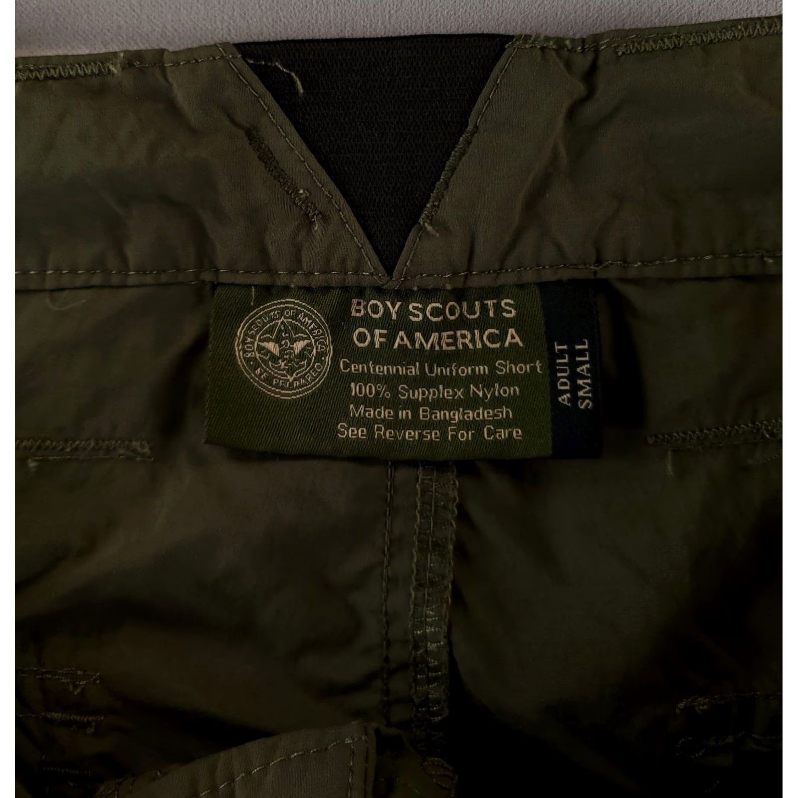 Vintage Boy Scouts of America Cargo Shorts Supplex Nylon Green Mens S Cargo Shorts 32 Actual Greens Mens Size US 29 - 4 Thumbnail