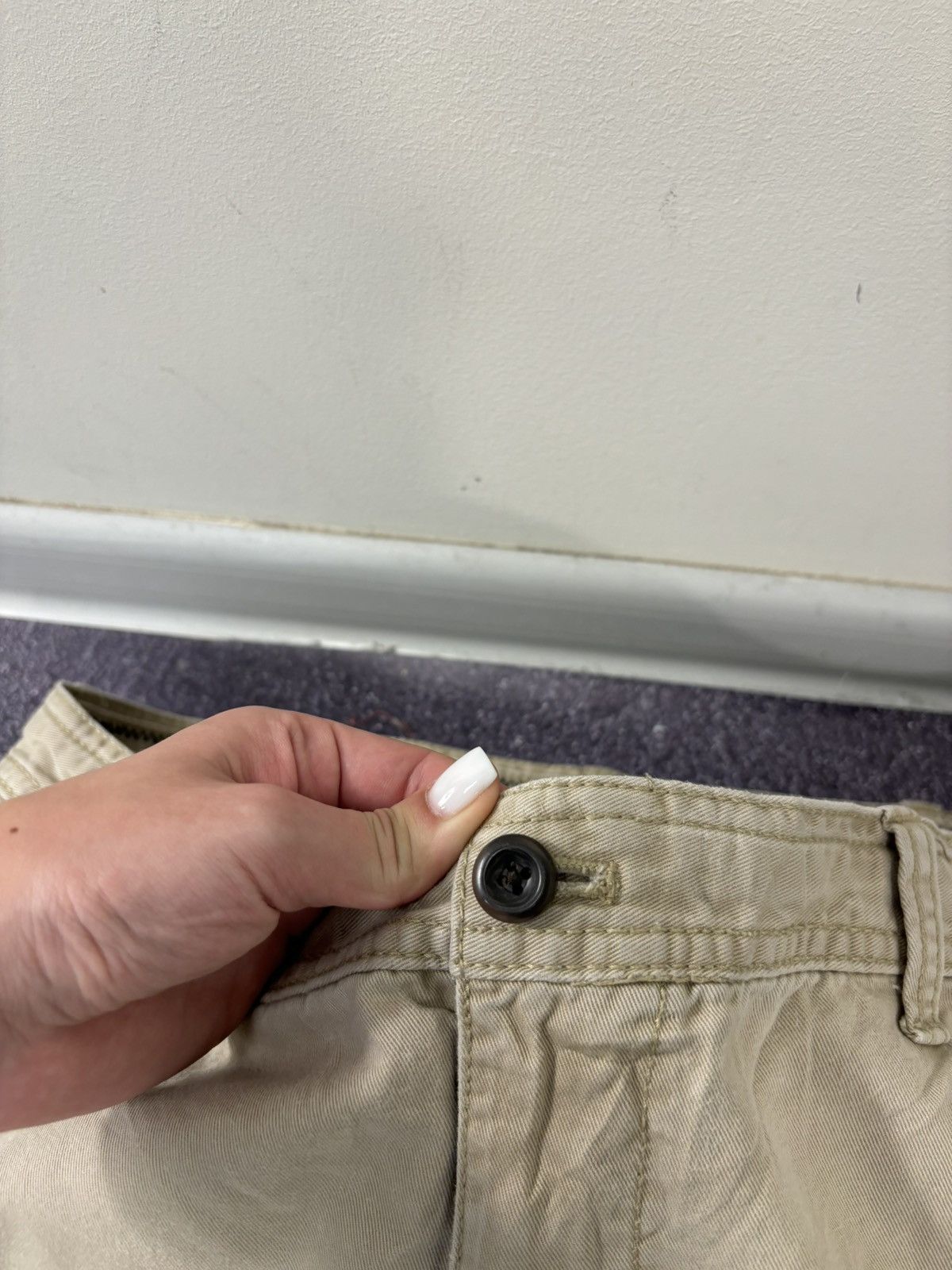 Izod Vintage IZOD Military Style Wide-Leg Y2K Hype Cargo Shorts Size US 38 / EU 54 - 8 Thumbnail