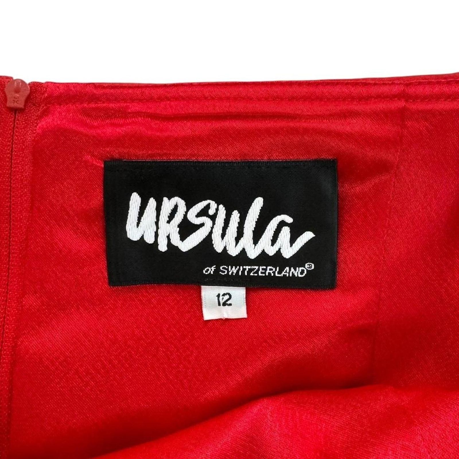 Other Ursula of Switzerland Red Off Shoulder Corset Style Top Size XL / US 12-14 / IT 48-50 - 5 Thumbnail
