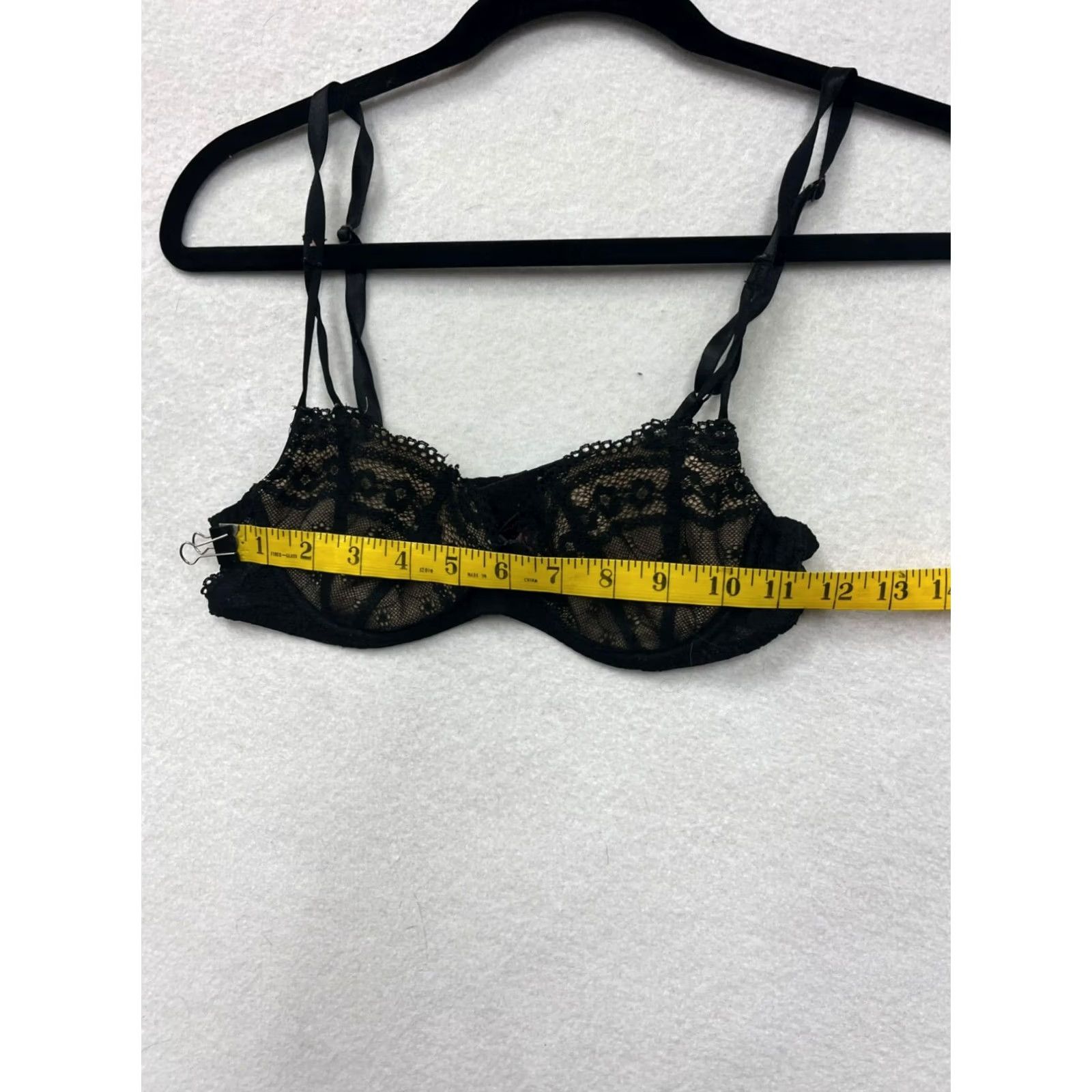 Betsey Johnson VINTAGE Betsey Johnson Black Lace Underwire Bra 34A Womens Bralette Size 34A Mens? Size ONE SIZE - 8 Thumbnail
