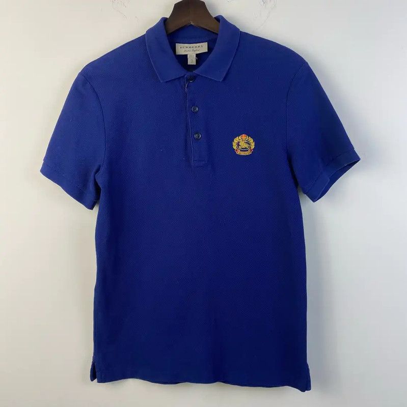 Burberry Burberry Summer Blue Cotton Embroidered Polo Size US XS / EU 42 / 0 - 1 Thumbnail