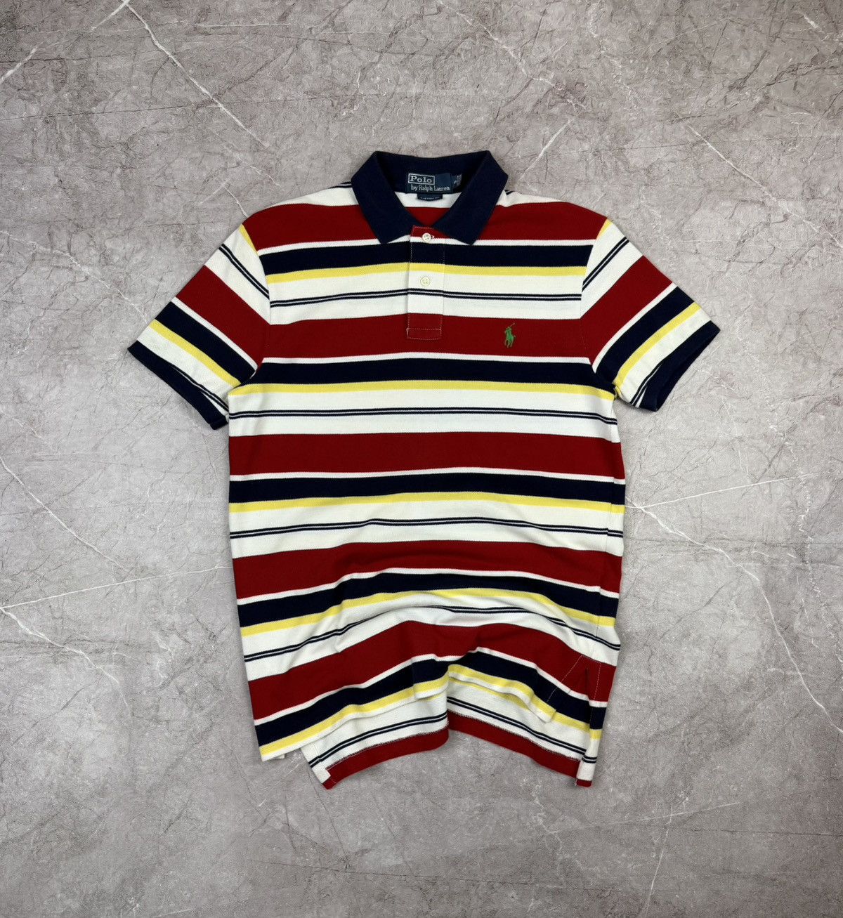 Polo Ralph Lauren Vintage 90s Y2K Polo Ralph Lauren Striped Polo Shirt Size US S / EU 44-46 / 1 - 2 Thumbnail