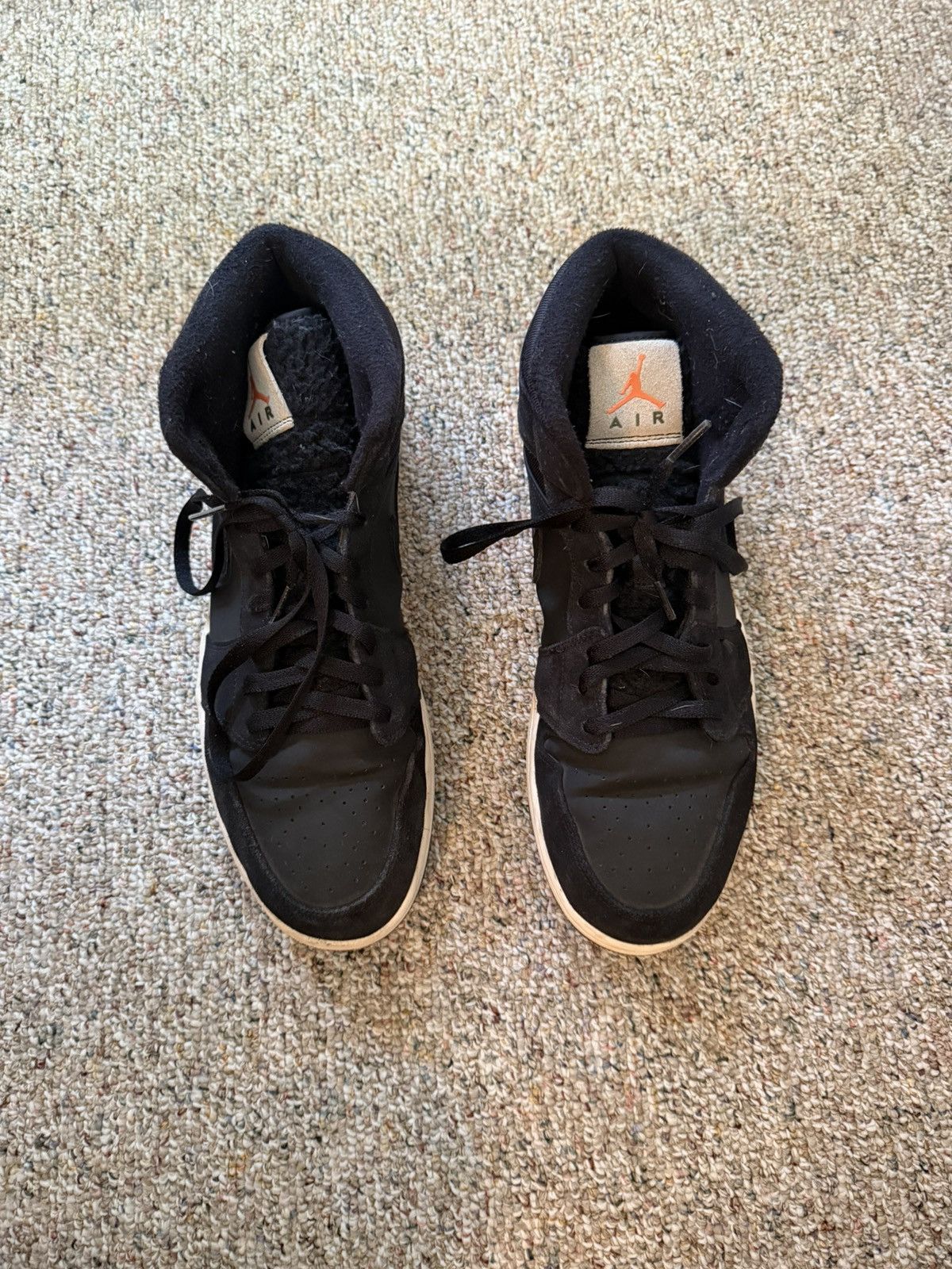 Jordan Brand Air Jordan 1 Mid Black Size 13 Size US 13 / EU 46 - 3 Thumbnail