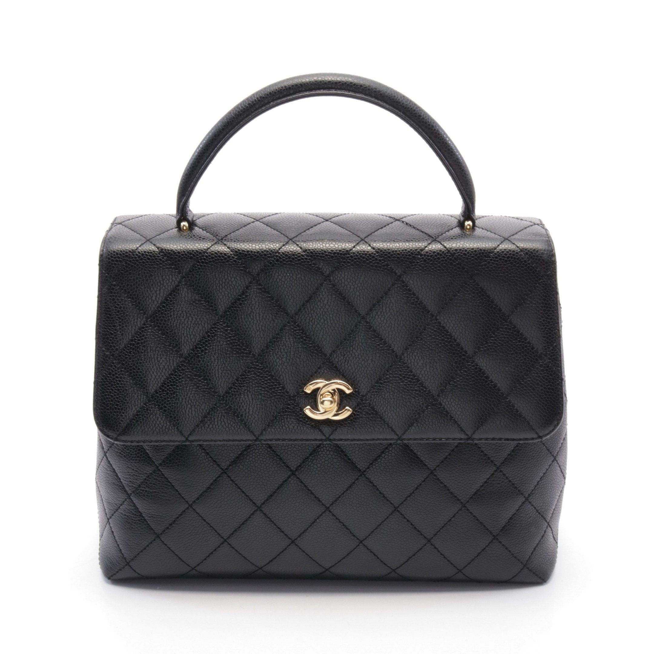Chanel Chanel Matelasse Handbag Caviar Skin Black Gold Hardware Size ONE SIZE - 1 Thumbnail