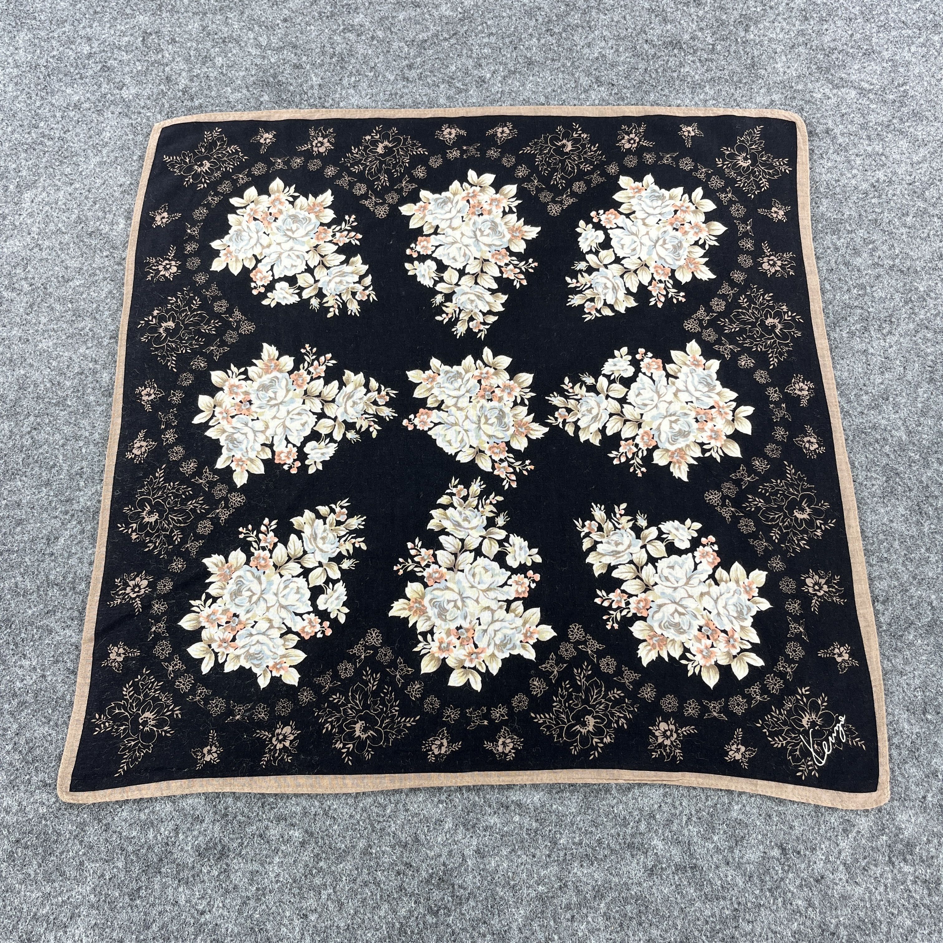 Kenzo × Vintage Kenzo Handkerchief / Bandana / Neckerchief B470 Size ONE SIZE - 8 Thumbnail