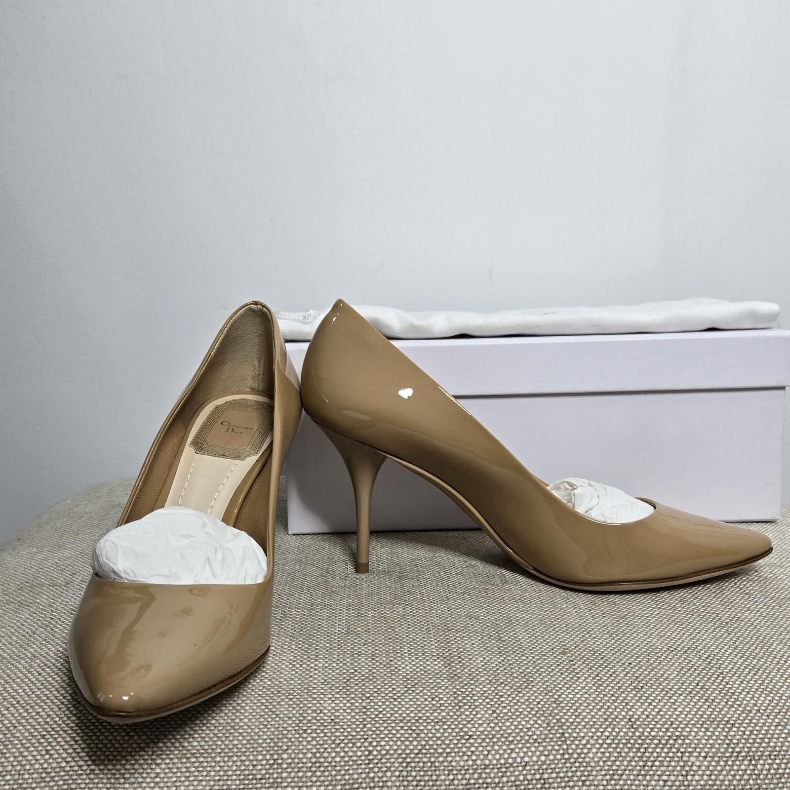 Christian Dior Monsieur Christian Dior Miss Dior Pointy Nude Patent Pump New w/ Box Size US 8 / IT 38 - 8 Thumbnail