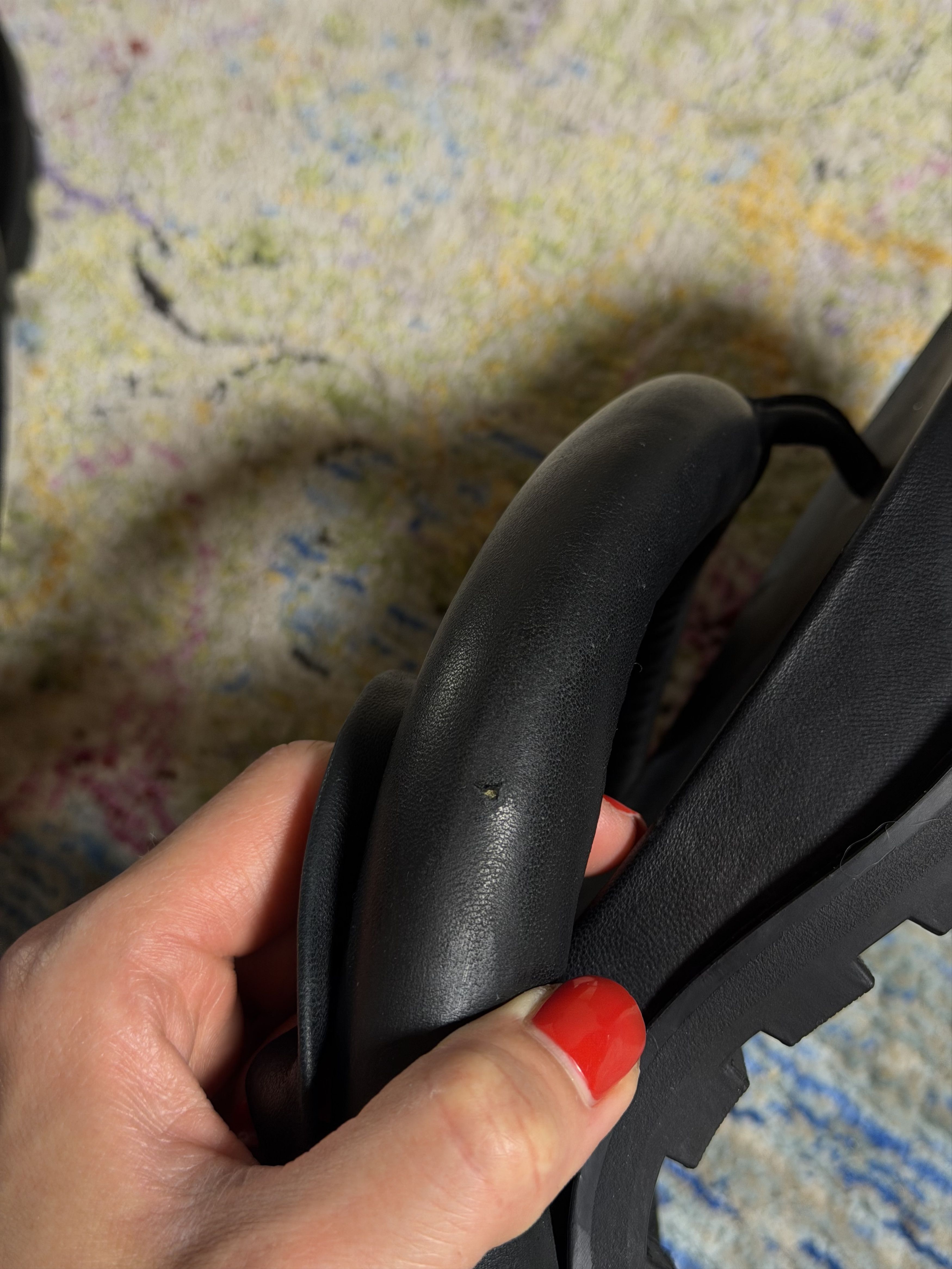 Jil Sander Jil Sander Padded Leather Sandals in Black Size US 10 / IT 40 - 10 Thumbnail