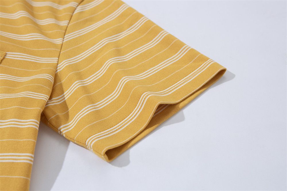 Japanese Brand Men's American-Style Loose-Fit Striped Crew-Neck T-Shirt Size US M / EU 48-50 / 2 - 4 Thumbnail