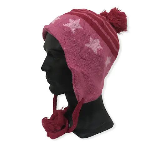 Japanese Brand Earflap Fullprint Beanie Hat