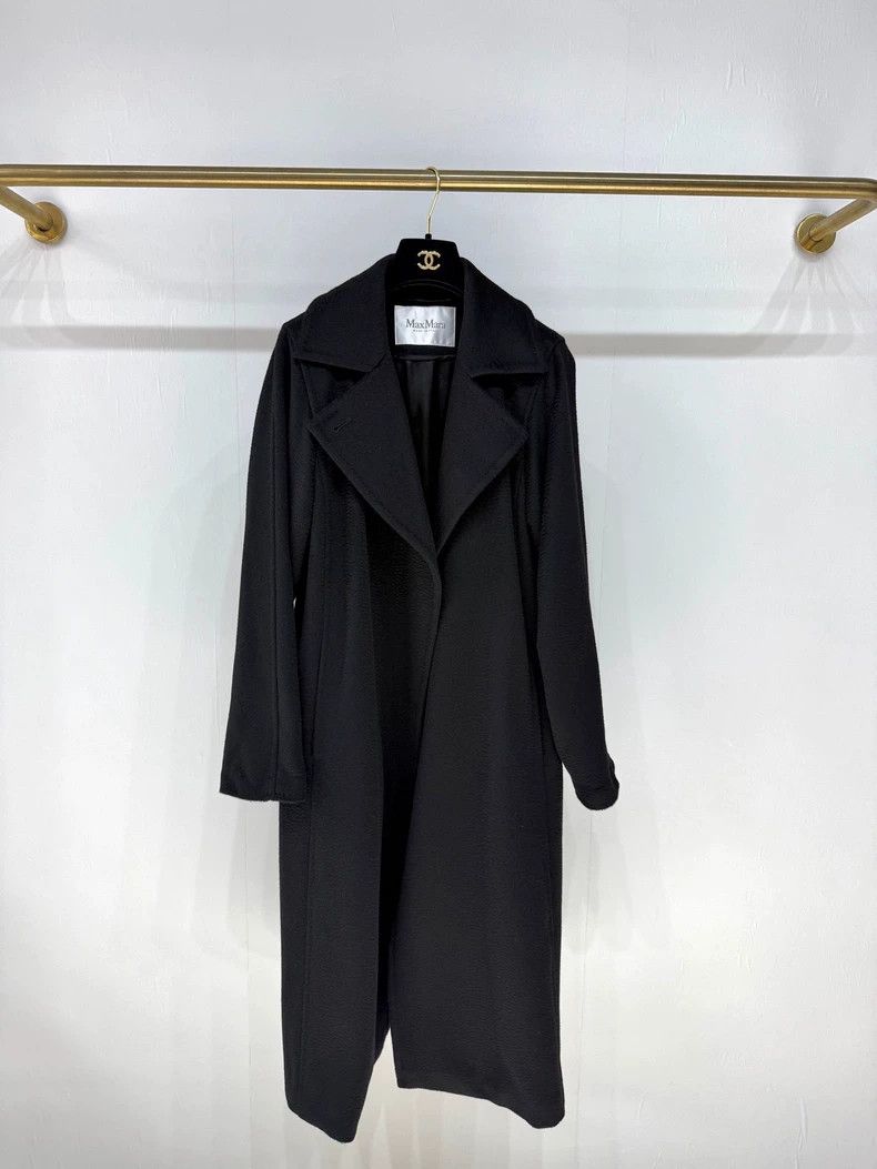 Max Mara max mara Black camel fleece long coat Size S / US 4 / IT 40 - 3 Thumbnail
