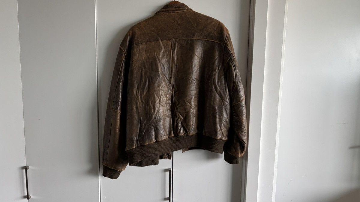 Japanese Brand Brown vintage leather jacket purchased in Japan Size US M / EU 48-50 / 2 - 3 Thumbnail