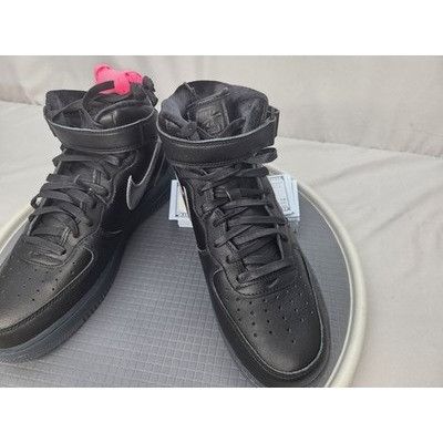 Nike Nike Air Force 1 Mid PRM Black/Silver AF1 Men’s 12 DX3061-00 Size US 12 / EU 45 - 6 Thumbnail