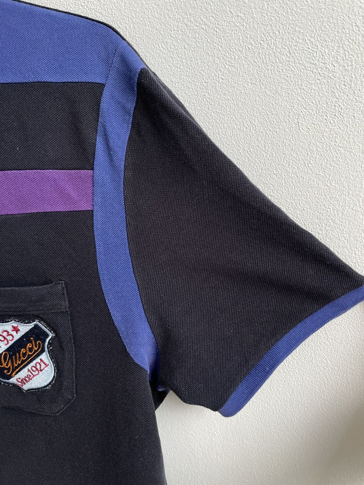 Gucci Gucci Cotton Black Polo Shirt T Shirt Tee Logo Patched Size US XXL / EU 58 / 5 - 11 Thumbnail
