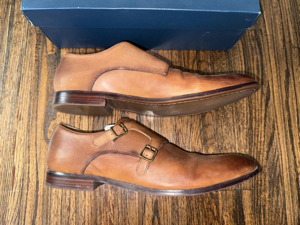 Aston Grey Aston Grey Collection Cognac Leather Monk Oxford Shoe 12 Size US 12 / EU 45 - 3 Thumbnail