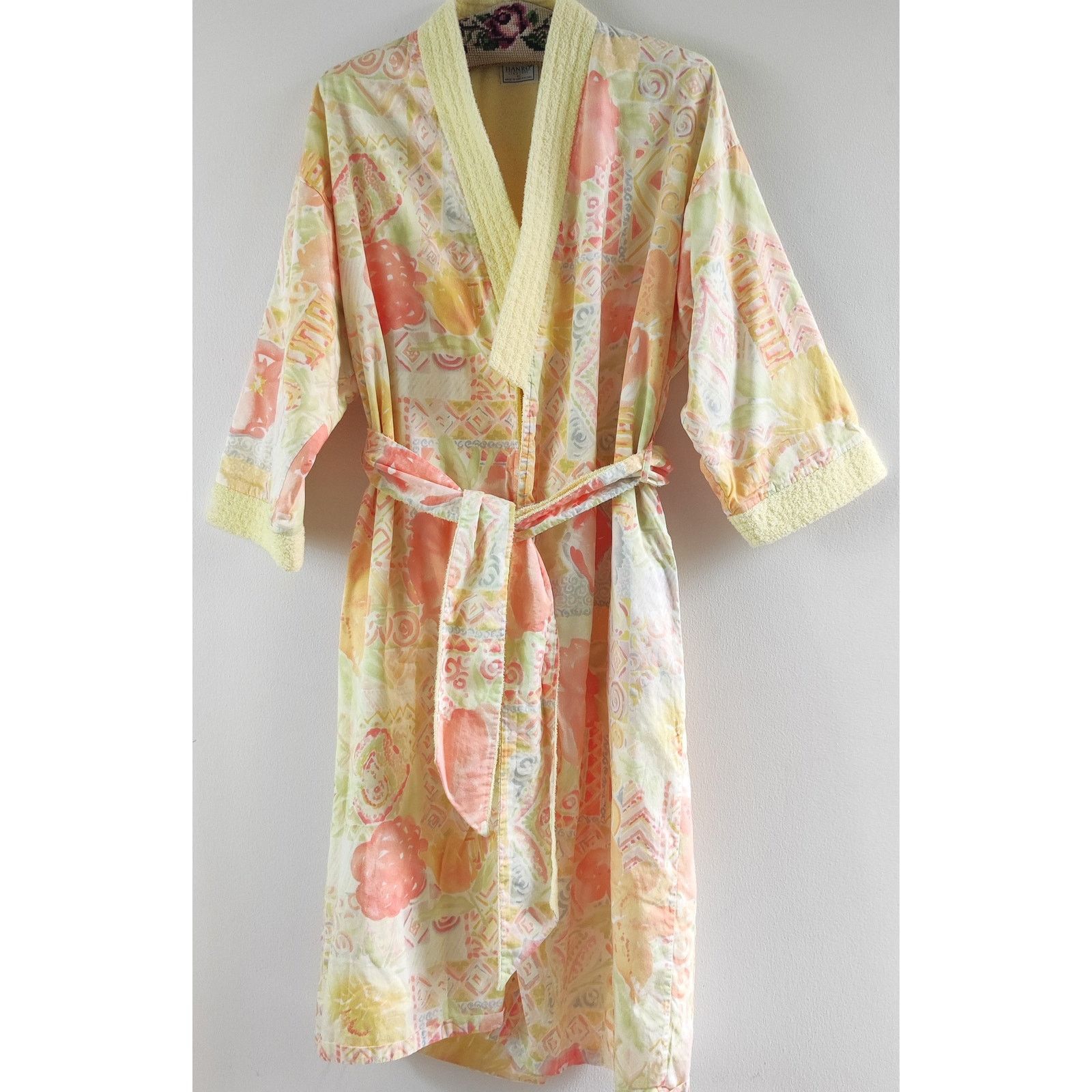 Hanro Hanro Bathrobe XS Floral Cotton & Terry Robe Dressing Gown Size ONE SIZE - 1 Thumbnail