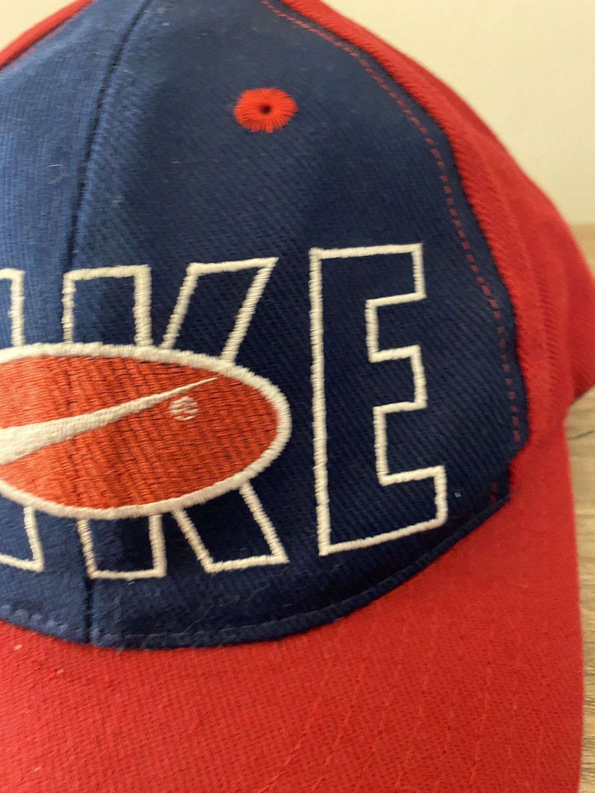 Nike Vintage 90’s Nike Spell Out Double Snap Back Youth Hat Cap Size ONE SIZE - 3 Thumbnail