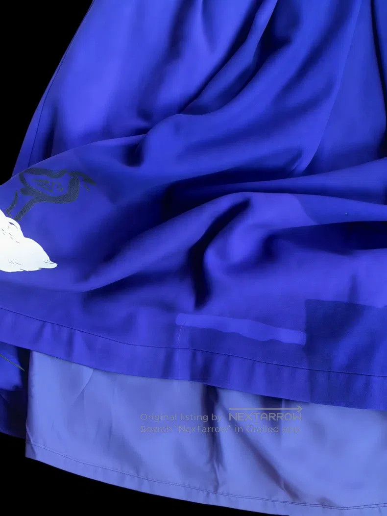 Comme des Garcons Comme Des Garcons size M Wool Cartoon Printed Blue Skirt Size 23" - 6 Thumbnail